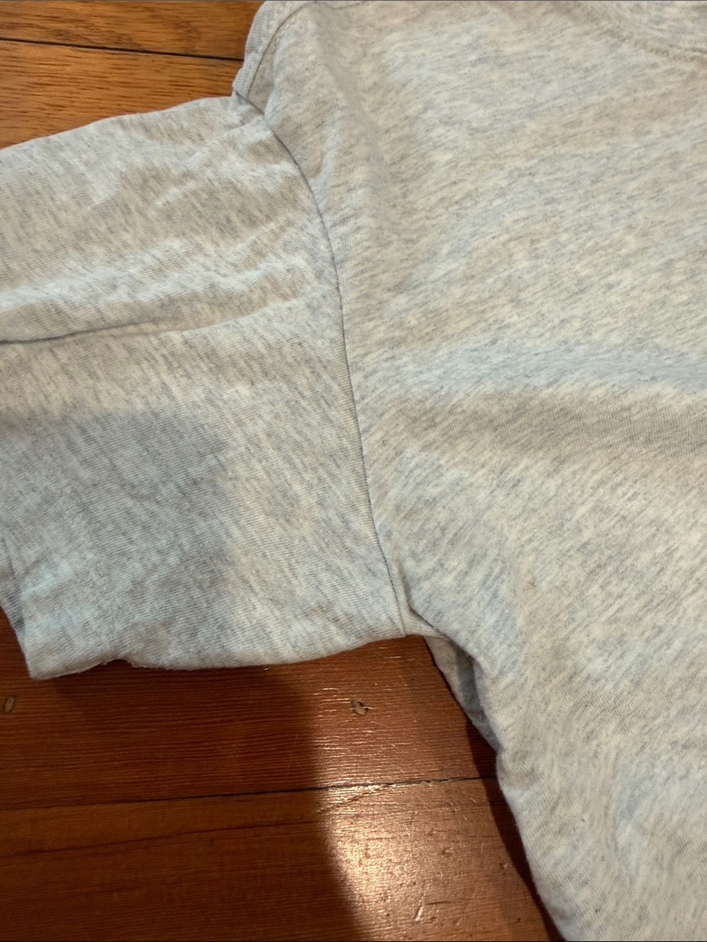 Old Navy Heather Gray Cropped Short-Sleeve Crew Tee - Picture 7 of 8